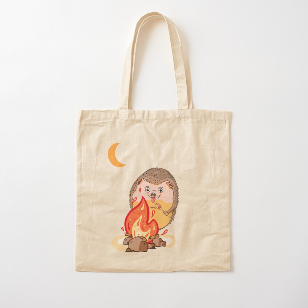 Cute hedgehog on bag